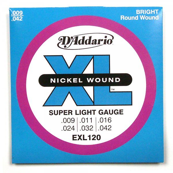 D'Addario EXL120 Nickel Wound Χορδές Ηλεκτρικής Κιθάρας Super Light 9-42 Χορδές