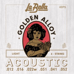 La Bella 40PS Χορδές Ακουστικής Κιθάρας Bronze Light 012 Χορδές